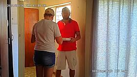 Spycam Catches Slut Wife Cheating with Hidden Cam in Voyeur Footage