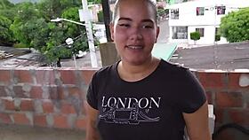 Discover stepsister smoking on roof