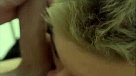 i saw a twink jerking off and joined to give him a blowjob