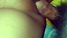 Amateur homemade couple fucks passionately again.