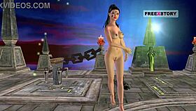 animated 3d cartoon of indian teen posing