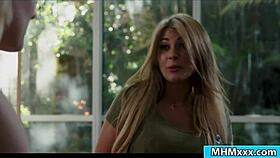 Kayla Suggestively Licks Applicant's Pussy With Big Tits