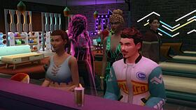 Intense gangbang at bowling alley with closeup blowjobs and licks