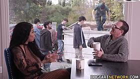 Paris the muse narrates her blowbang with ten cocks.