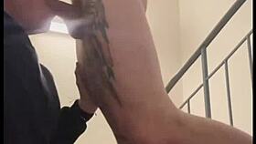 i saw a twink jerking off and joined to give him a blowjob