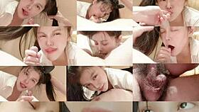 Sexy Asian Goddess Licks And Spits On Real Doll Cock Close Up