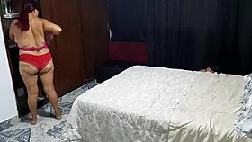 i spied on my horny milf mother-in-law and fucked her hard