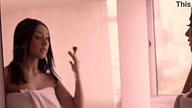 behind the scenes, latina gets intense anal licking