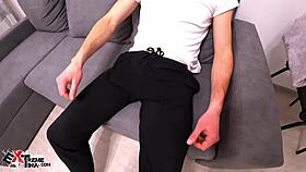 Caught Stepbrother Masturbate On My Videos And Ass Fuck With Him