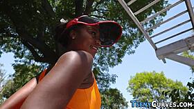 Ebony Teen With Big Ass Gets Her Bubble Butt Oiled