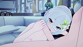 kokkoro and chieru have intense sex in princess connect re dive hentai