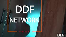 Sultry teen slut gets anal fuck with vibrator 😈