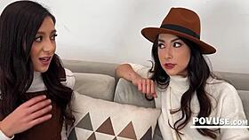 Fixing stepdad with taboo threesome