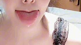 Sexy Asian Goddess Licks And Spits On Real Doll Cock Close Up