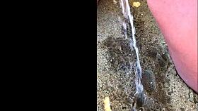 My Wife Pees Long Stream On African Beach With Amateurs