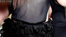 Mai's shaved pussy gets a creampie.