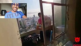 Casal Fudendo Na Varanda, E Eu Entrei Na Brincadeira Com Caah Kabulosa!