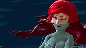 Watch the Little Mermaid Get a Blowjob and Cumshot in This Erotic Hentai Adventure!