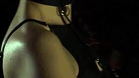 Teen elilith noir reveals big ass while playing with fire