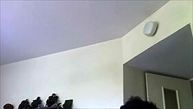 Amateur slut panty fucked in lingerie doggystyle.