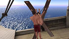 Jess at surrender cove in bdsm cartoon sex