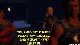 jane takes monster cock in animated gangbang