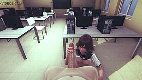 anime character sara in cosplay scene