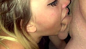 Cum hungry pukes dick messy deepthroat 😈