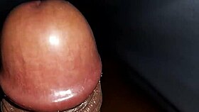 Black Cock Cums In Handjob Session