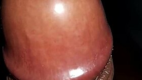 Black Cock Cums In Handjob Session