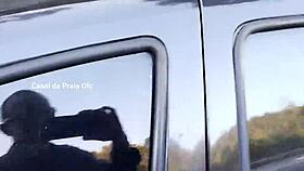 Passionate Couple Pauses for Intimate Ass Play by Reservoir