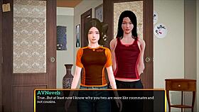 In my new family, the big asses and small tits are cartoon fun.