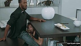 Intense black gay bareback fucking with monster cock