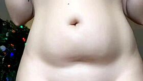 Merry Christmas: Teasing Big Clit and Ass for Horny Fun