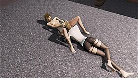 fallout 4: katsu and emogene in lesbian hentai action?