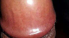 Black Cock Cums In Handjob Session