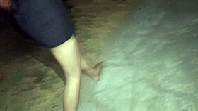 Married Fanny Boldly Shows Off Her Ass Without Panties in Public Street