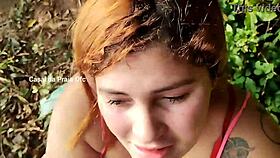 Passionate Couple Pauses for Intimate Ass Play by Reservoir