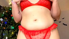 Merry Christmas: Teasing Big Clit and Ass for Horny Fun