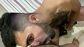 Grindr Guy Forces Deepthroat Cumshot.