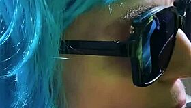 sexy milf takes a huge jizz load on her glasses 😏