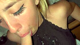 Cum hungry pukes dick messy deepthroat 😈