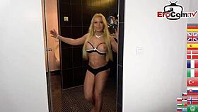 brunette milf outdoor creampie threesome mmf