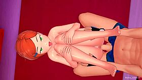 Gwen finishes shower, drops towel, ready to fuck in 3D anime parody 😏