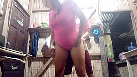 i got home and found a thief who demanded sex for my jewels in this homemade monster cock fucking