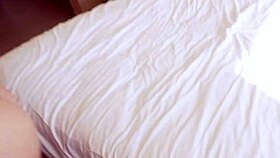 Sophia Locke shares secret vacation blowjob with stepmom on bed