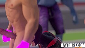 The big finish with Dakota Payne and Jayden Marcos in doggystyle