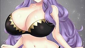 Camilla slideshow reveals big tits and ass