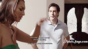 cunning guy manipulates unwitting latina bella rolland into licking and ass play.