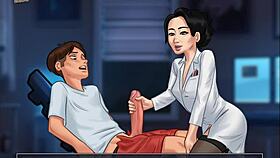 in summertime saga 110, the brunette teacher has some interesting interactions in the game